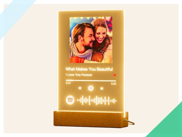 An image of a custom Spotify plaque