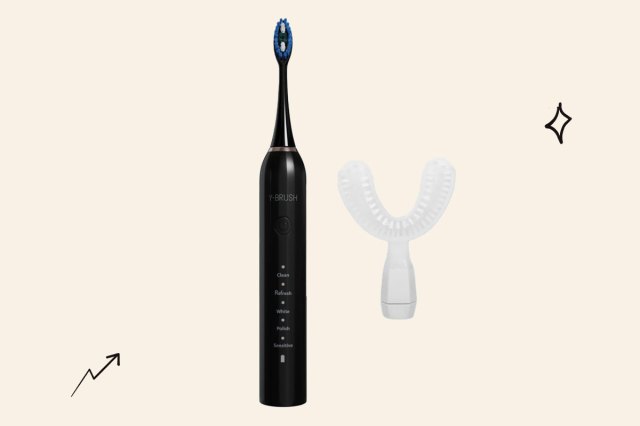 An image of the Y-Brush DuoBrush U-Shaped electric toothbrush