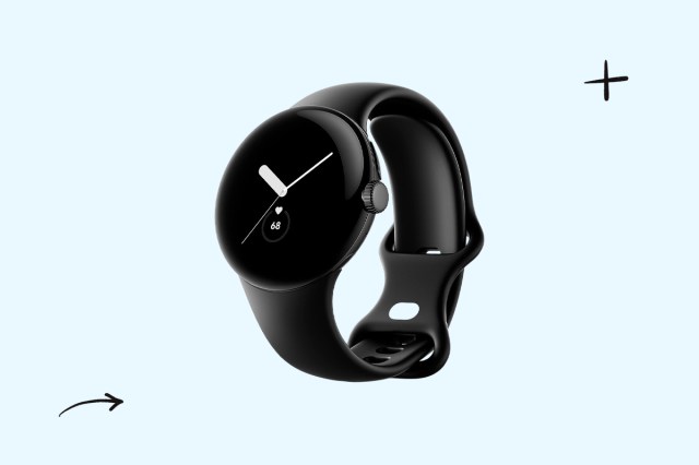 An image of a black Google Pixel Watch