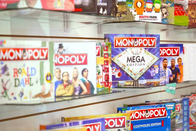 Different versions of Monopoly