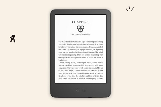 An image of the Kindle e-reader