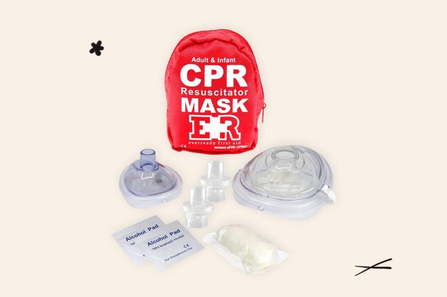 Image of CPR mask kit