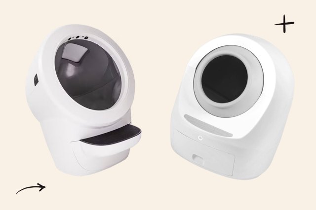 An image of the Litter-Robot 4 and Casa Leo Loo Too automatic litter boxes