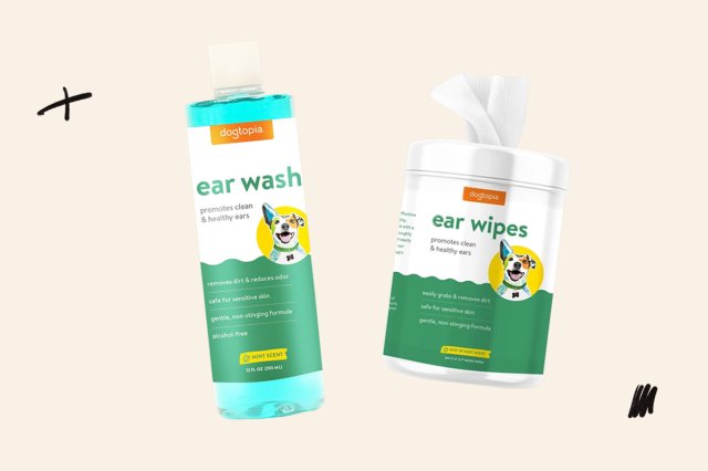 An image of the Dogtopia ear wash and wipes